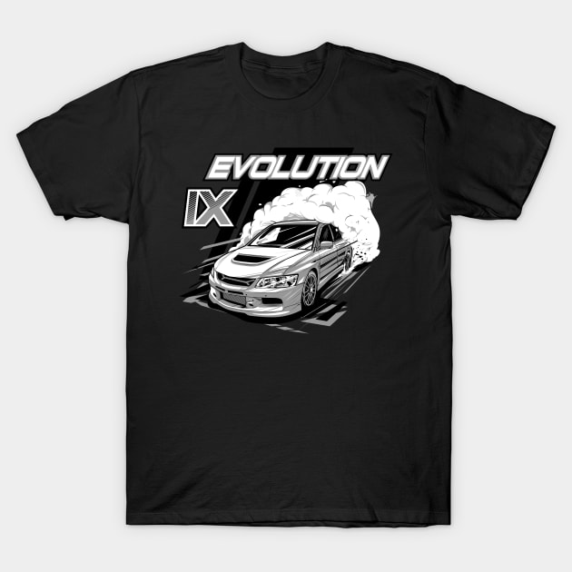 Mitsubishi Lancer Evolution IX T-Shirt by JDMAPEX